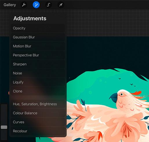 5. Color adjustments in Photoshop vs Procreate