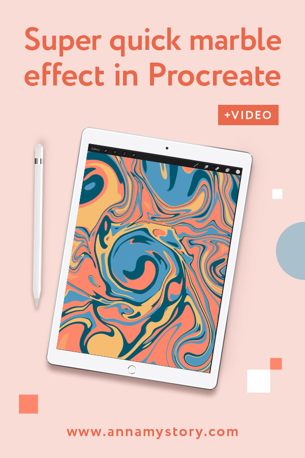 Procreate tutorial - How to create marble effect