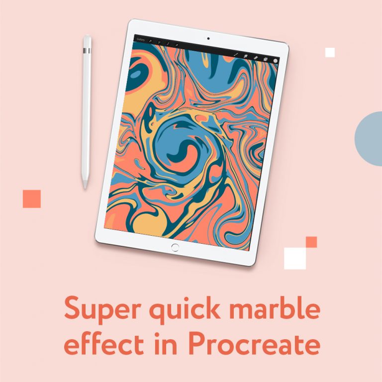 Procreate Tutorial: Making Marble Effect Easy – under 2 minutes