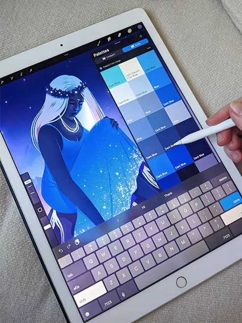 Procreate 5.2 - Palette cards tool