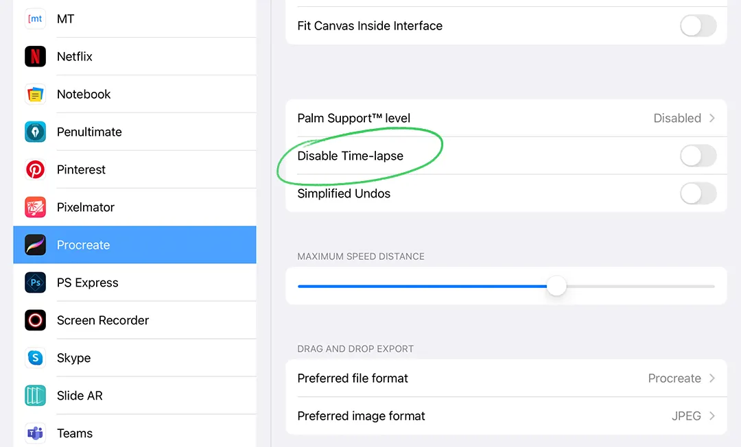 How to turn off the Time-Lapse Recordings