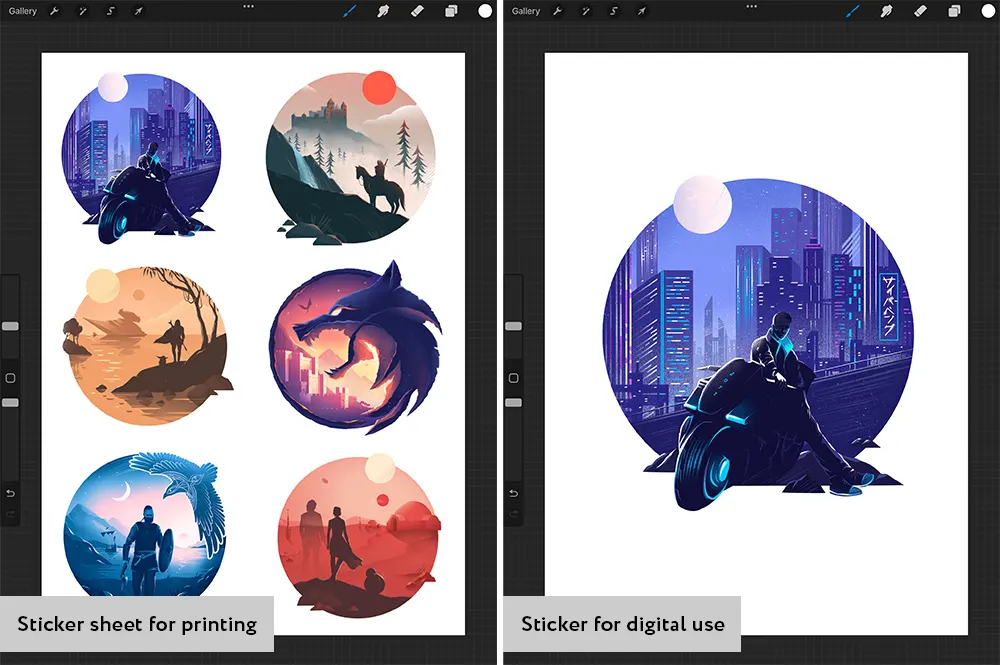 How to create graphics for stickers. Tips for artists