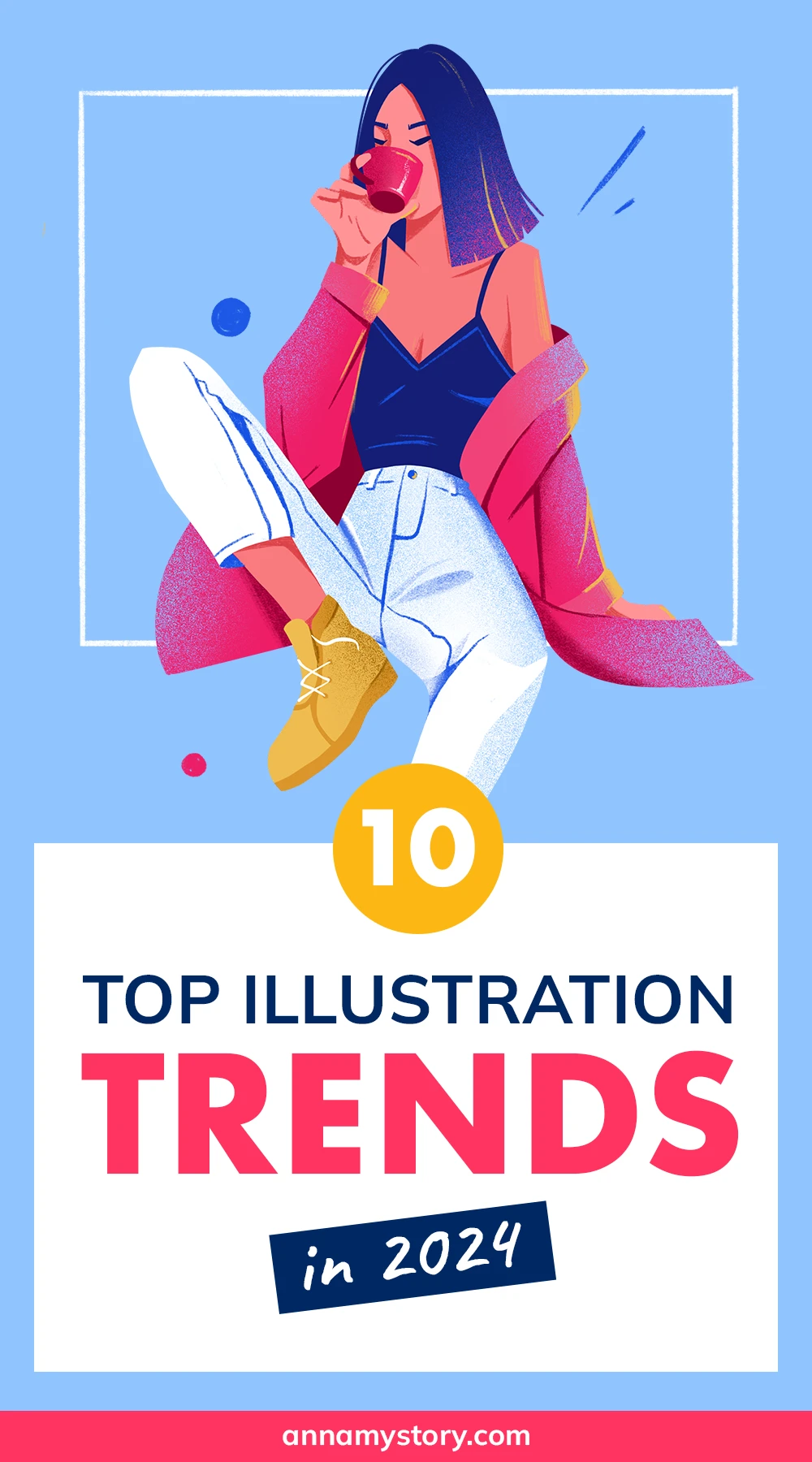 Illustration trends 2024 by Anniko - for pinterest