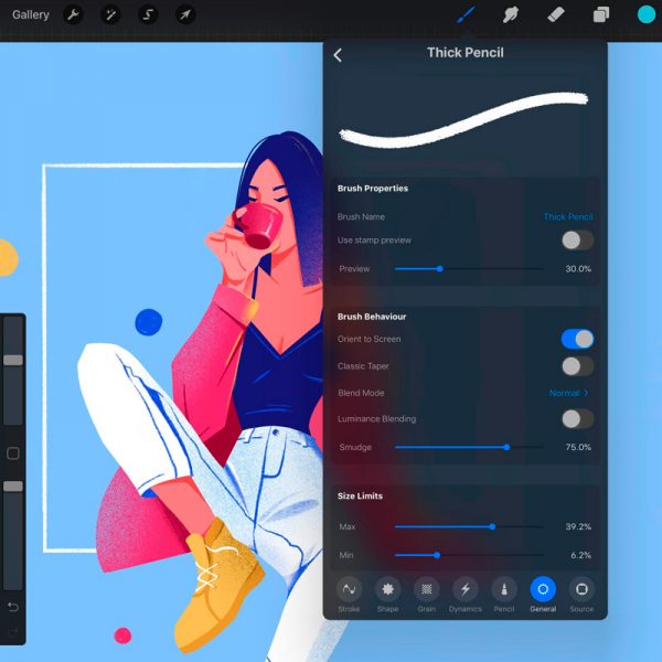 procreate app vector